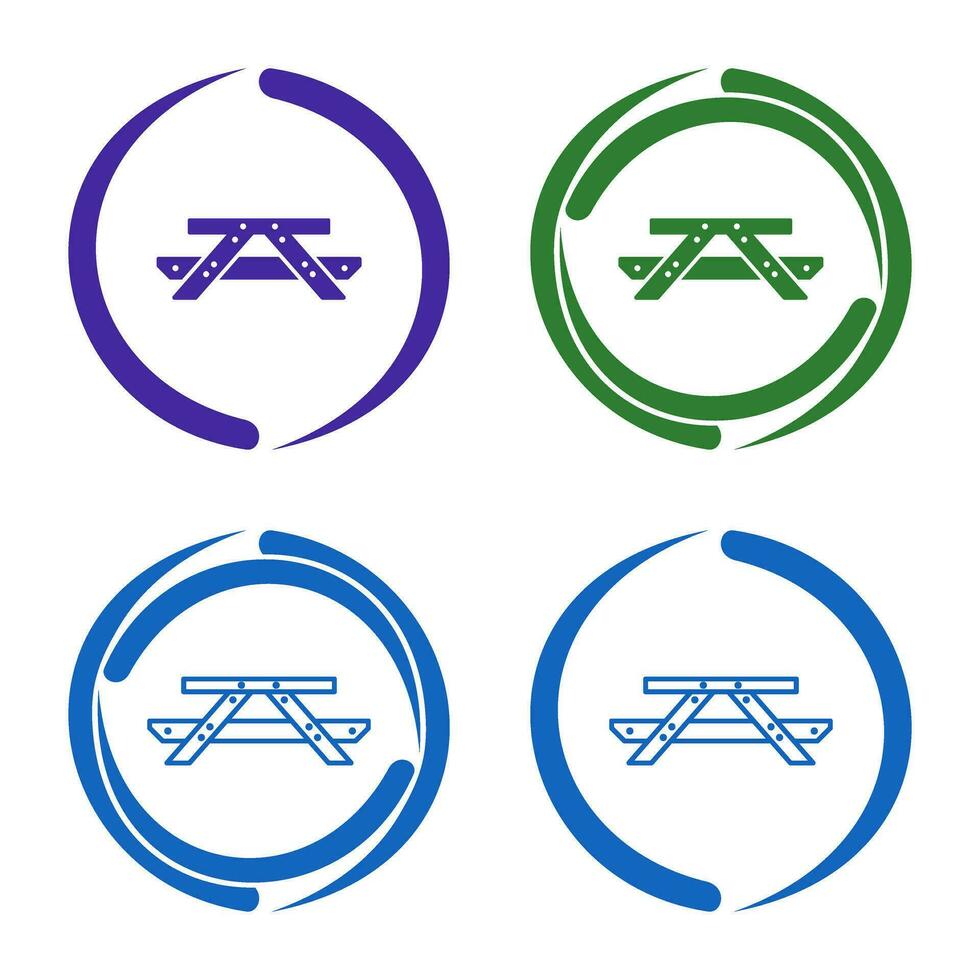 Picnic of Table Vector Icon
