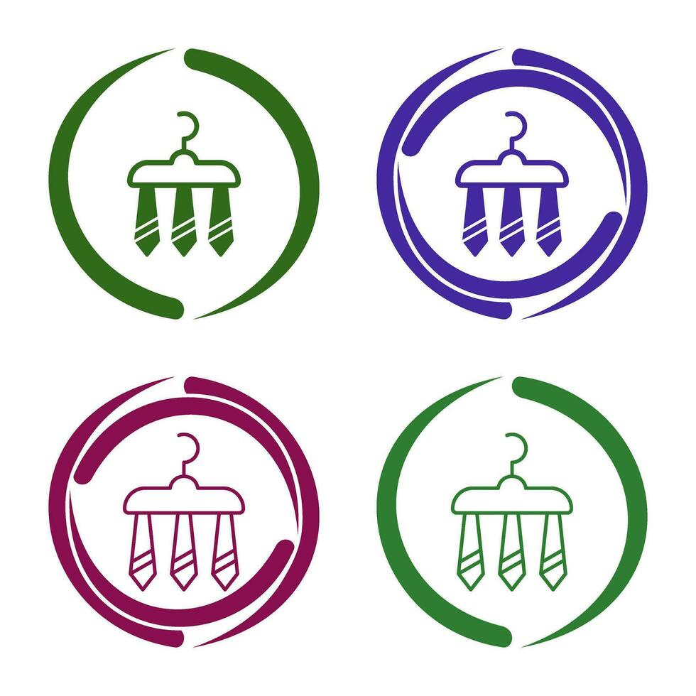 Three Ties Vector Icon