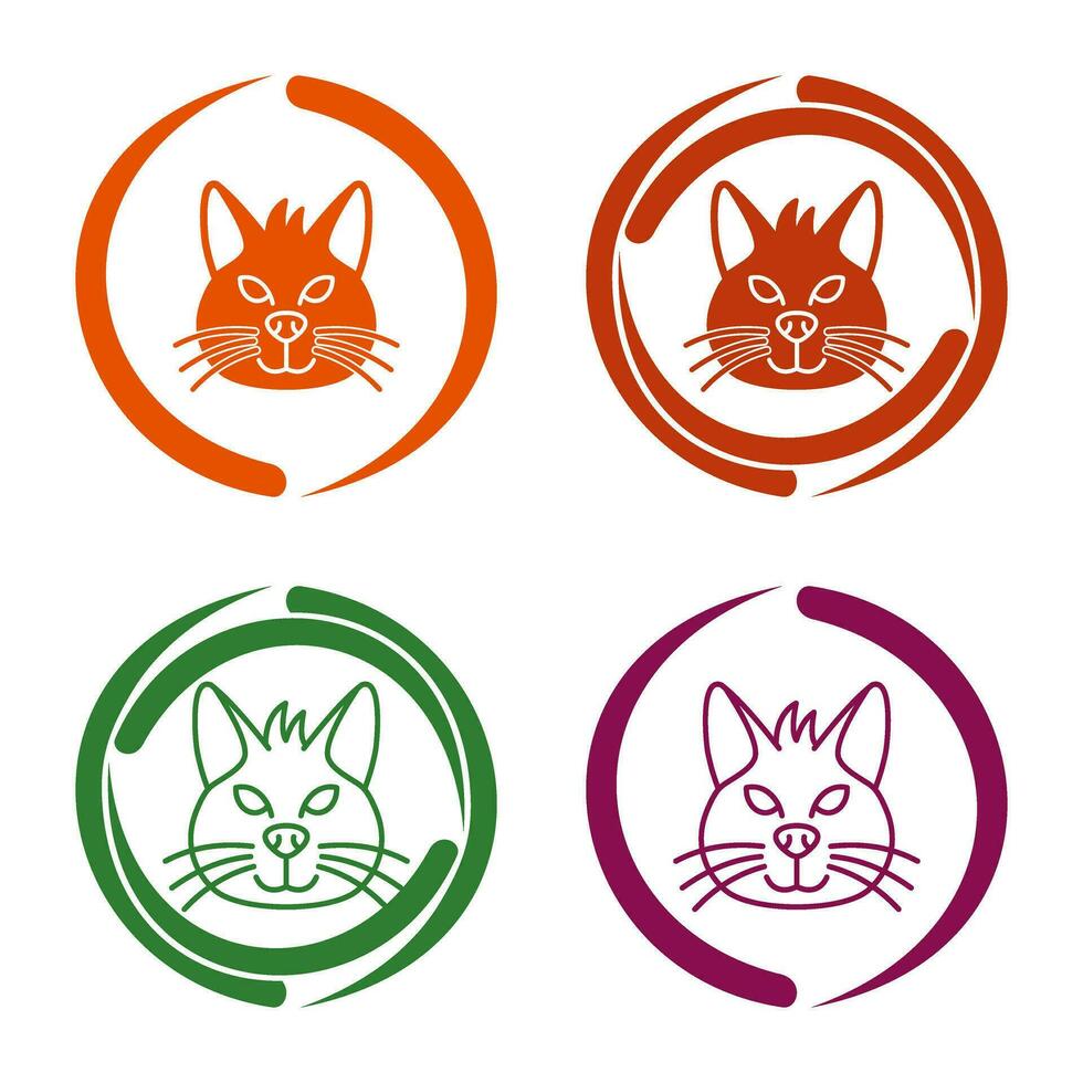 icono de vector de gato