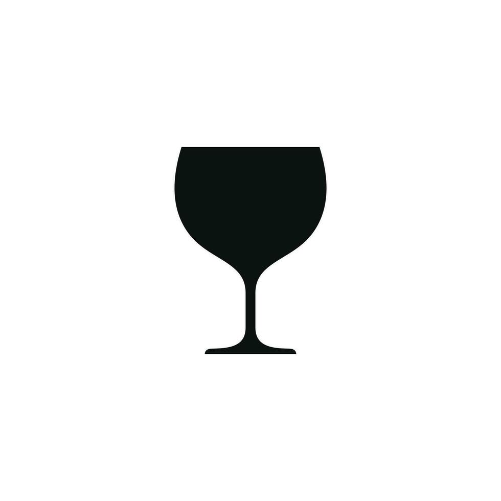 Wine glass icon isolated on white background vector