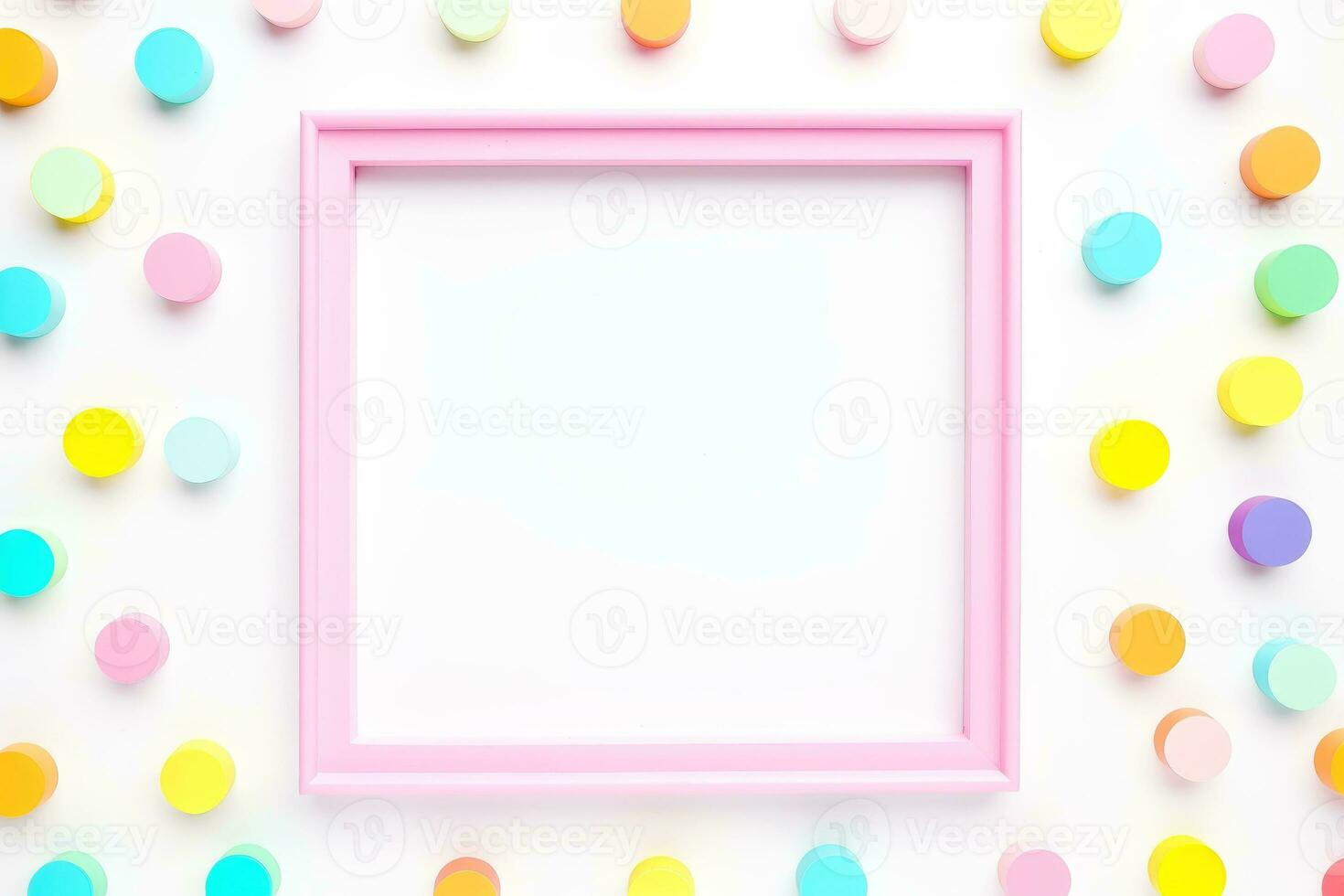 Mockup photo frames, Empty abstract shape framing for your design. template for picture, painting, poster, lettering or photo gallery, Generative AI illustration