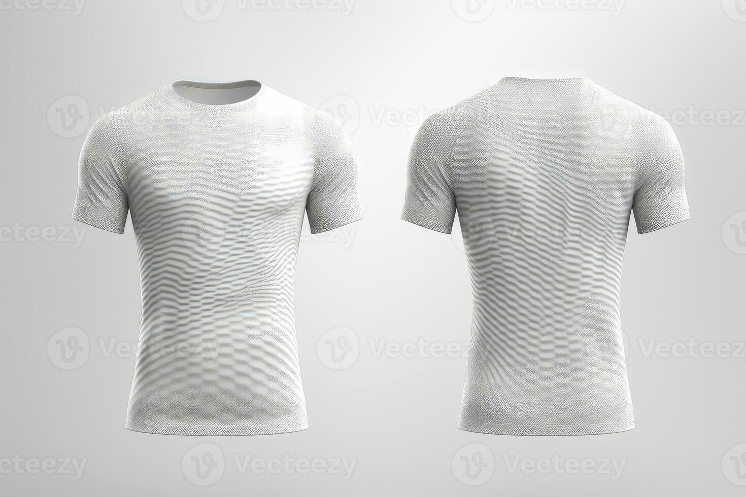 Mockup sports football team uniforms white shirt, Generative AI illustration photo