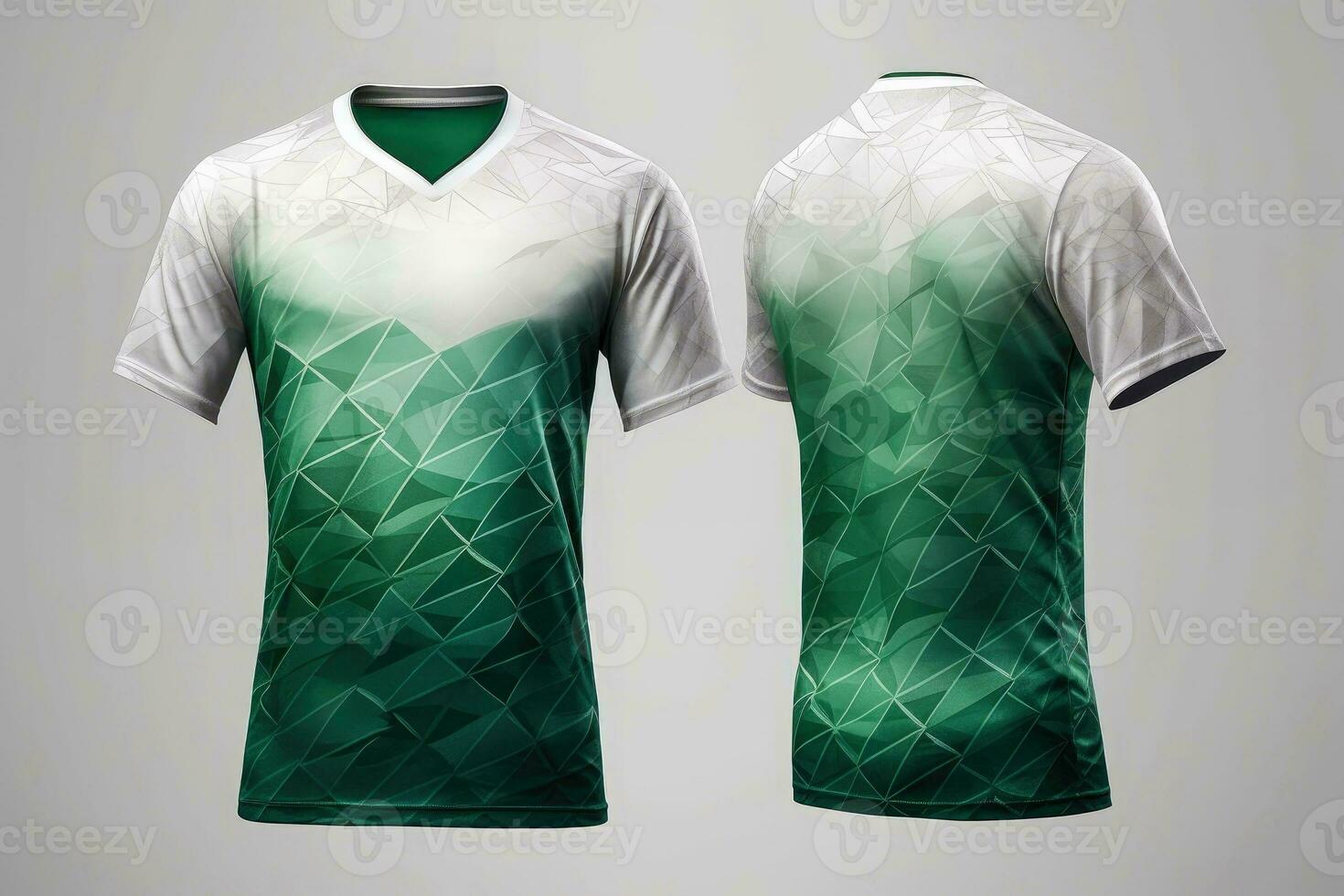 Mockup sports football team uniforms multicolors shirt, Generative AI illustration photo