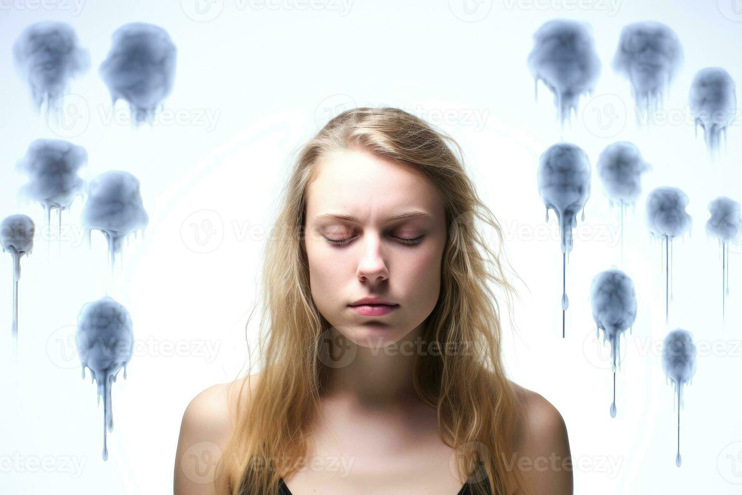 Symptoms of health issues and disease,diseases symptoms concept, Generative AI illustration photo