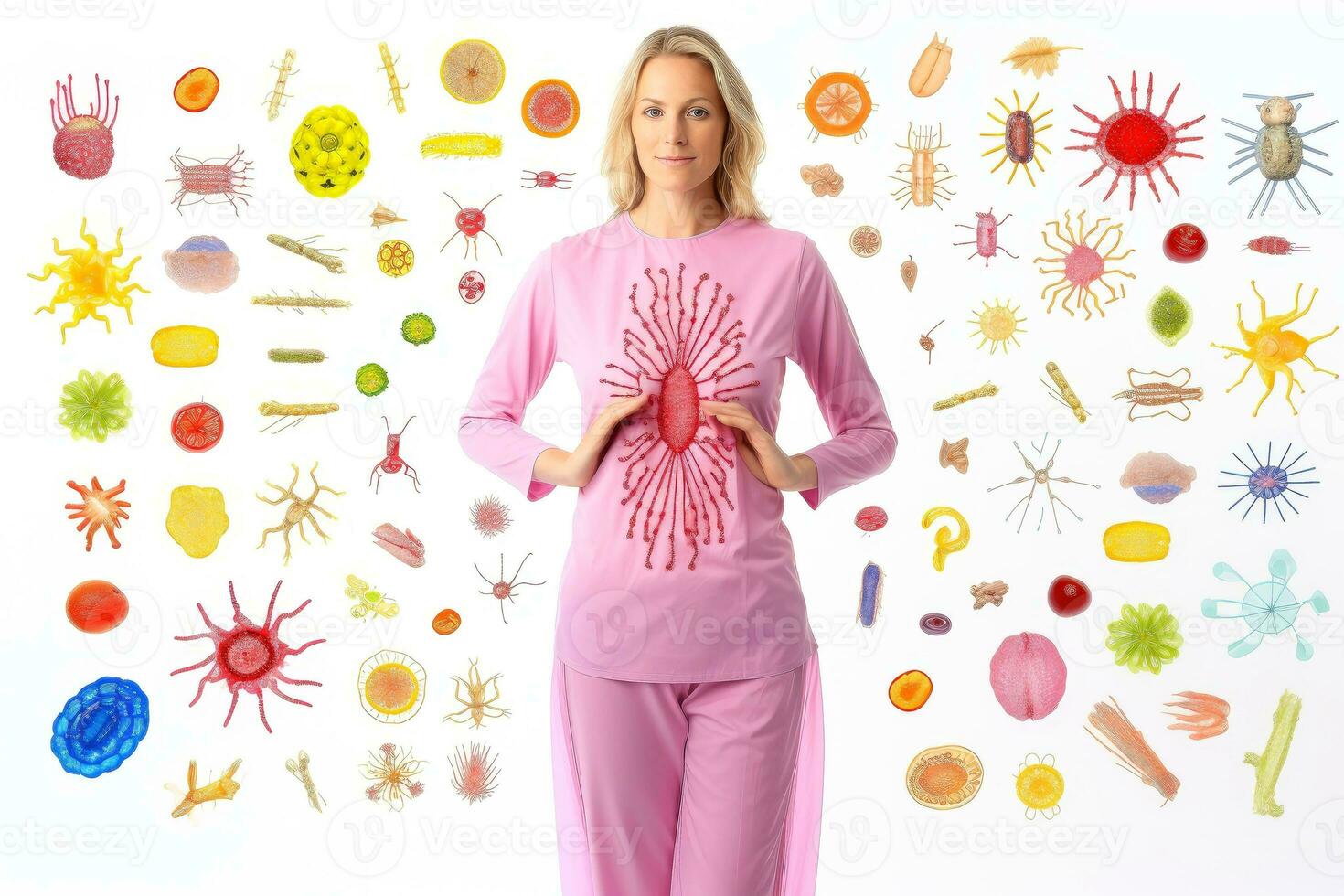 Symptoms of health issues and disease,diseases symptoms concept, Generative AI illustration photo