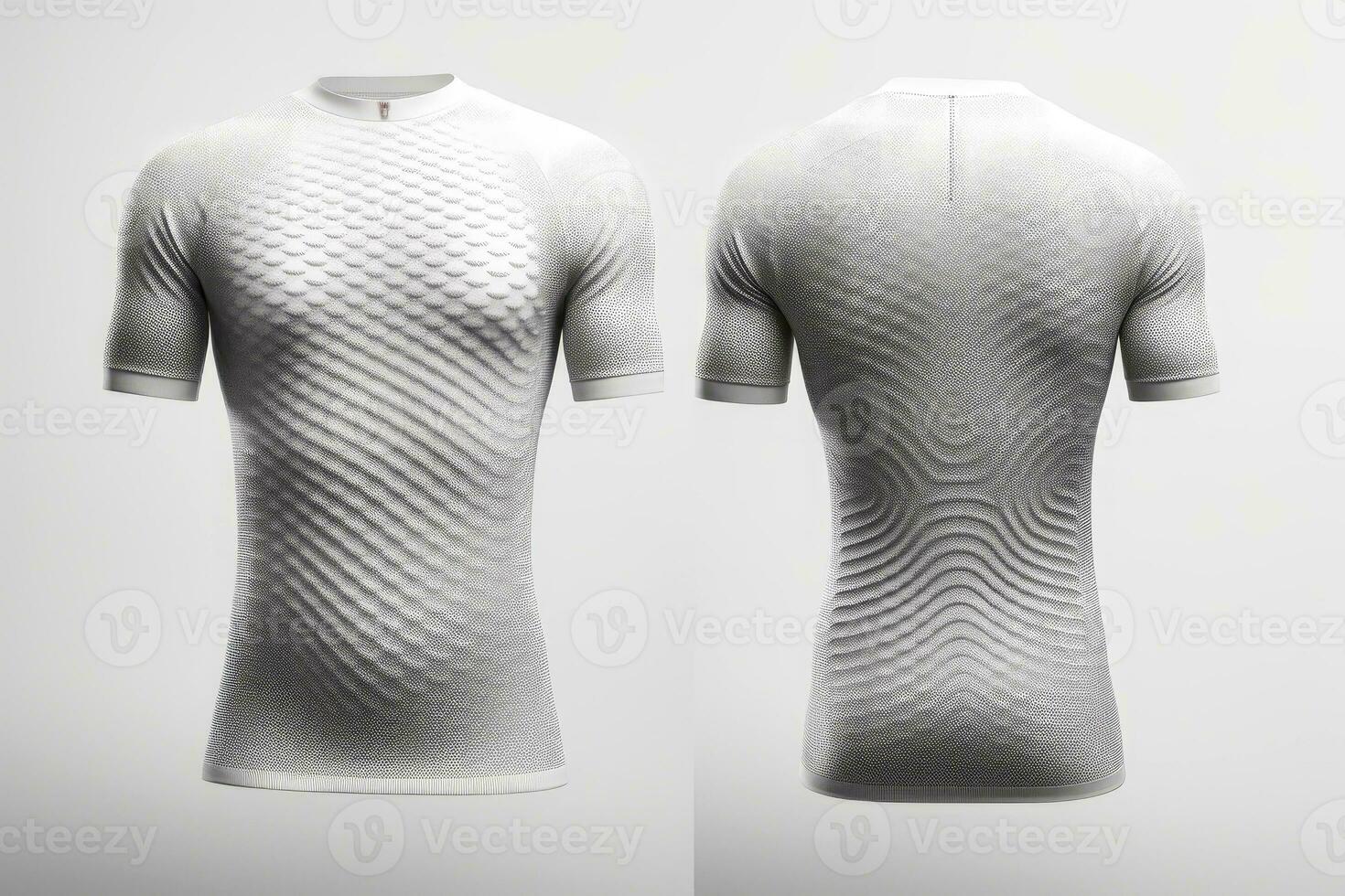 Mockup sports football team uniforms white shirt, Generative AI illustration photo