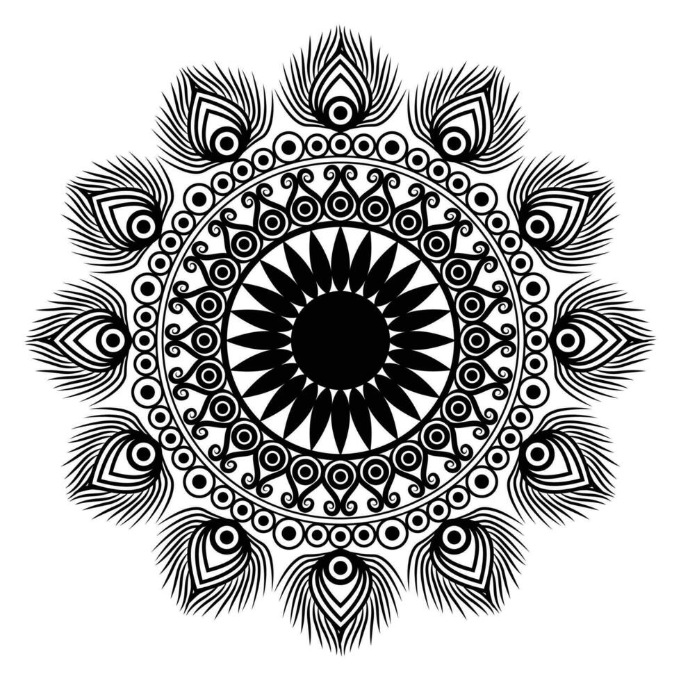 Mandala Background Design. vector