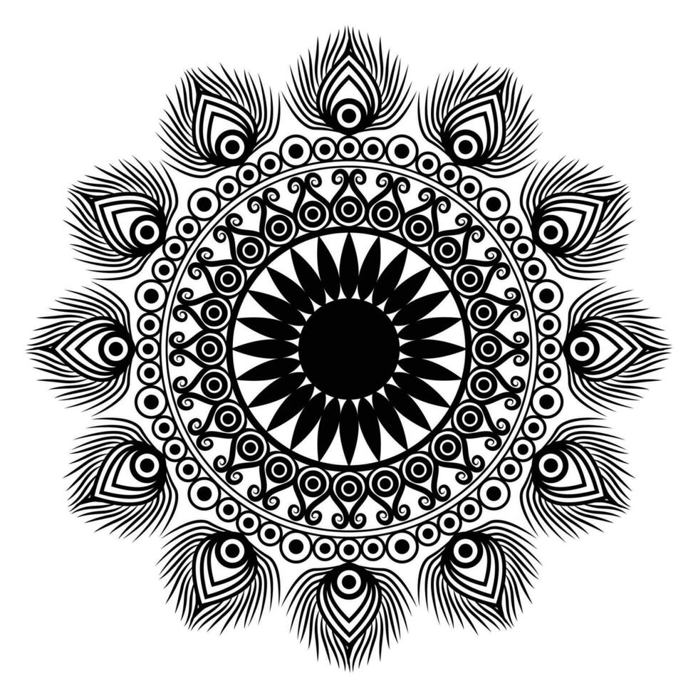 Mandala Background Design. vector