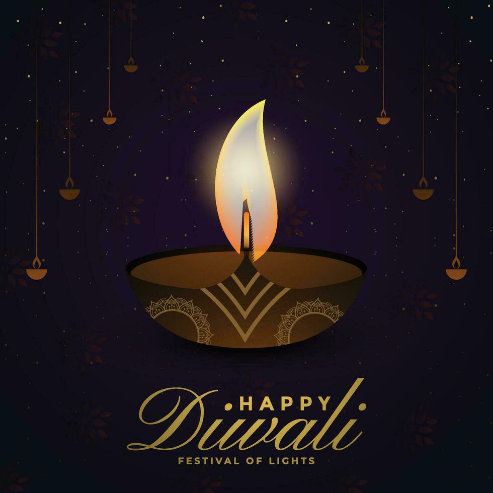 Happy Diwali Illustration Background Design. vector