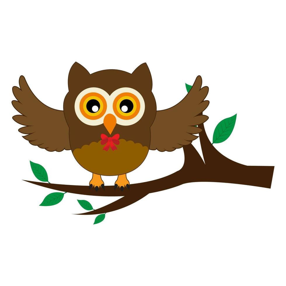 Cartoon Cute Owl School Teacher Character design. vector