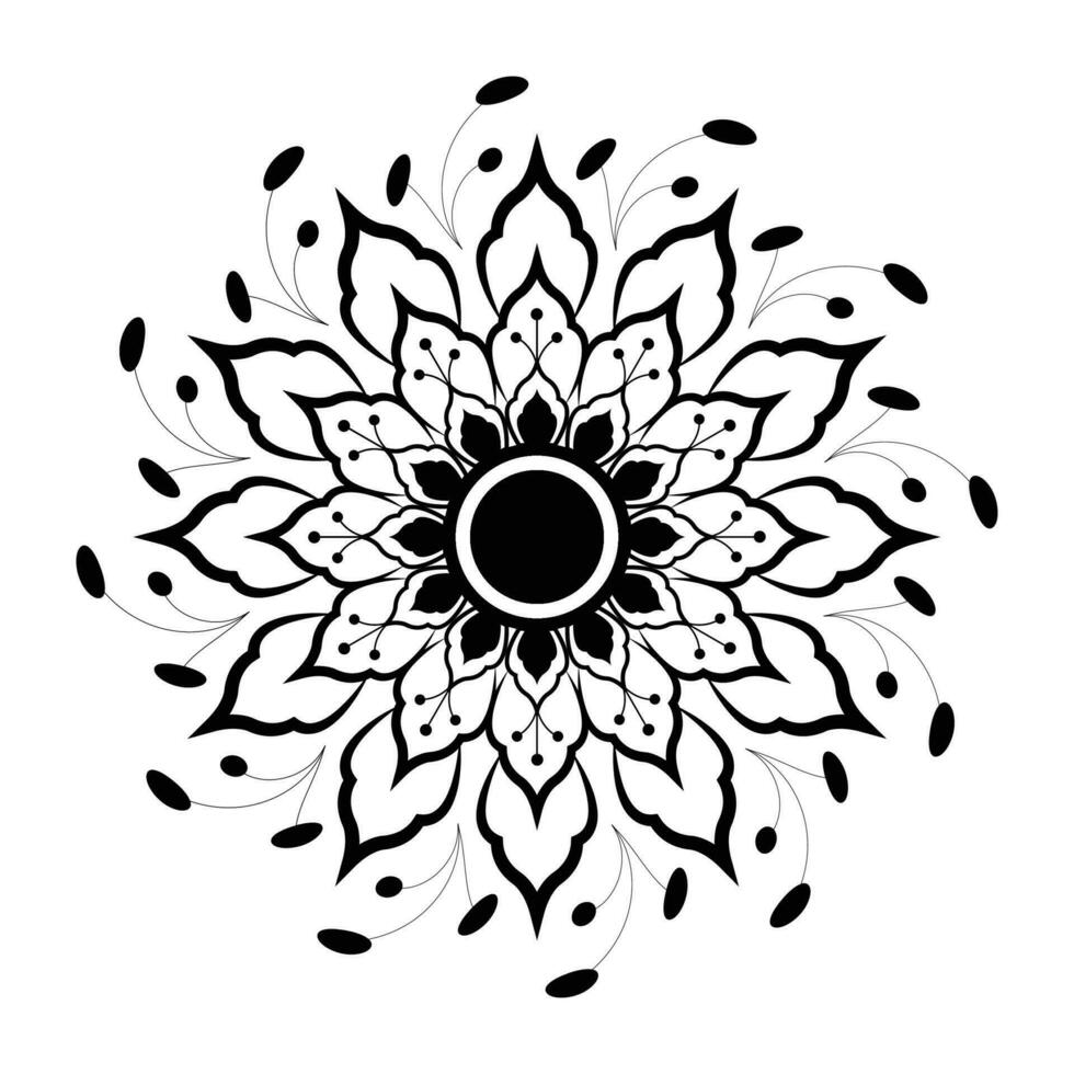 Mandala Background Design. vector