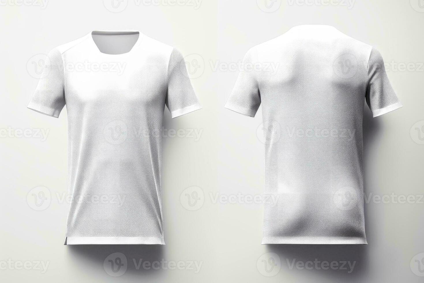 Mockup sports football team uniforms white shirt, Generative AI illustration photo