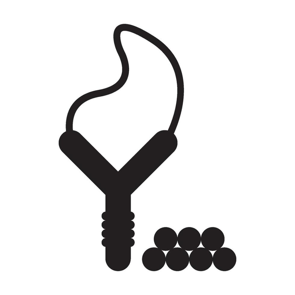 slingshot icon vector
