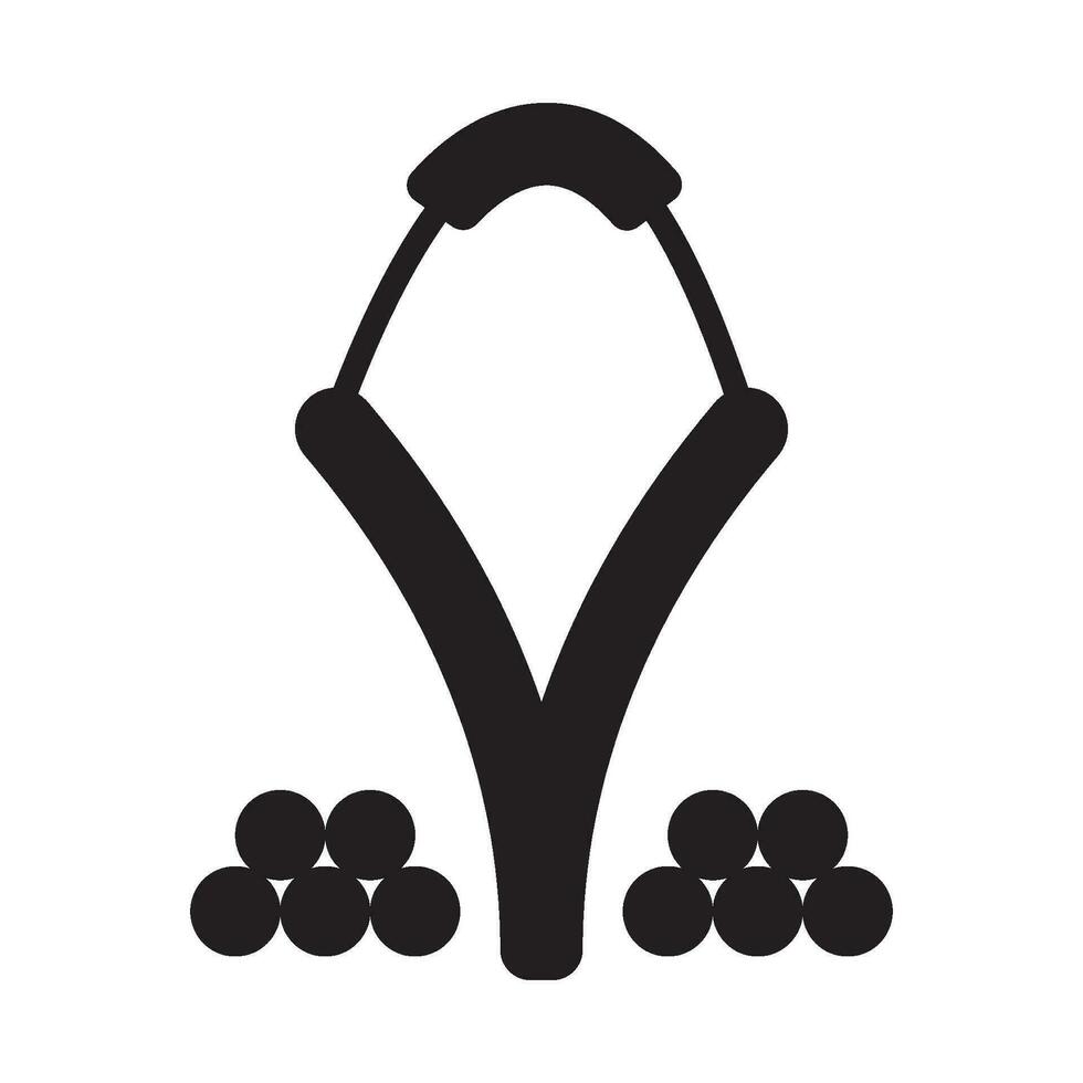 slingshot icon vector