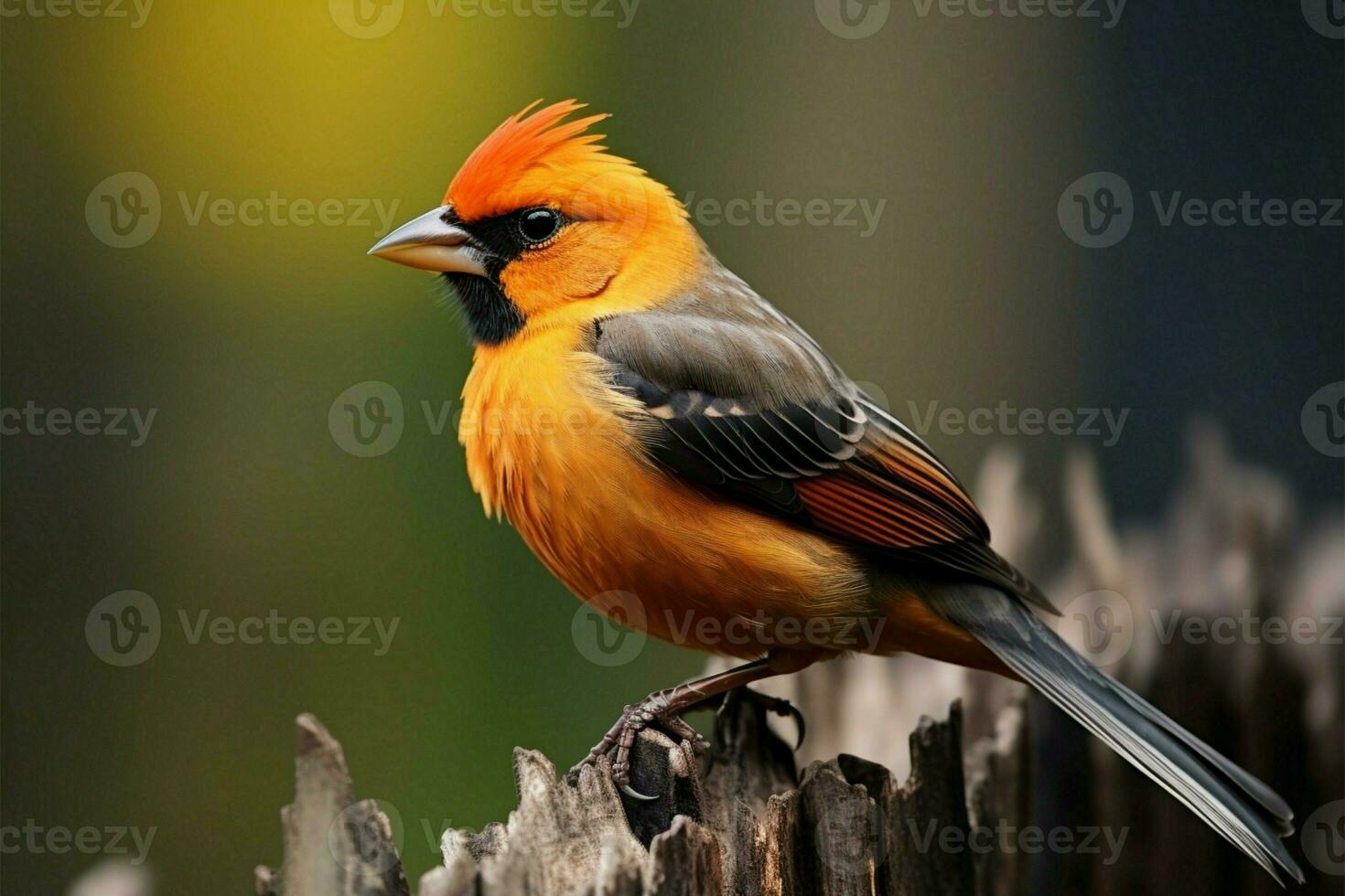 Passerine bird, Turdus merula, known as the common blackbird AI Generated photo