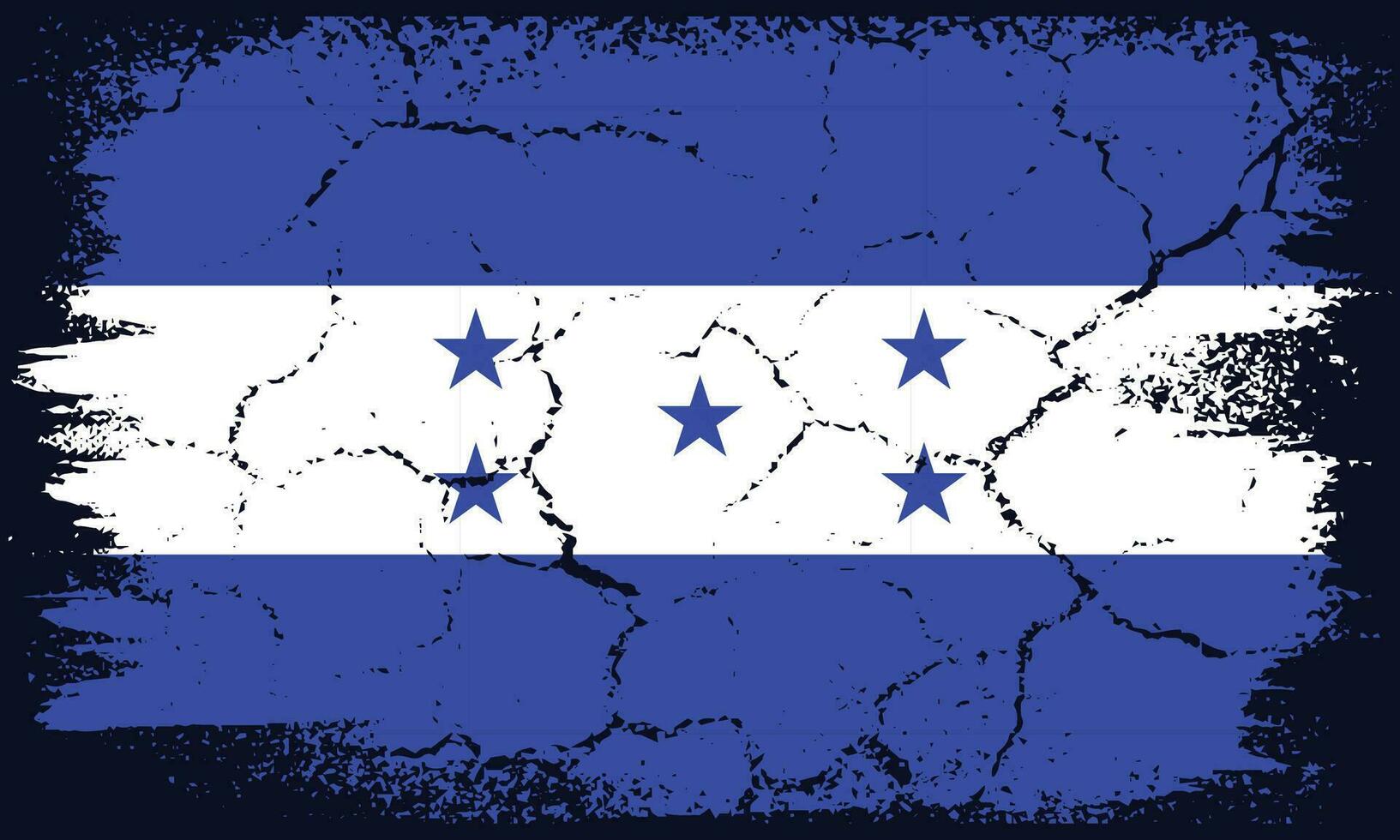 Free Vector Flat Design Grunge Honduras Flag Background