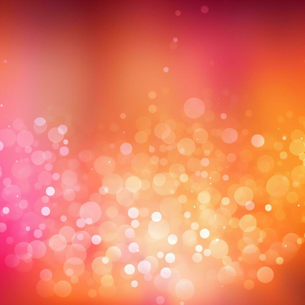 Bright yellow-pink sparkling background with bokeh effect. Gradient, vibrant, digital paper, print photo