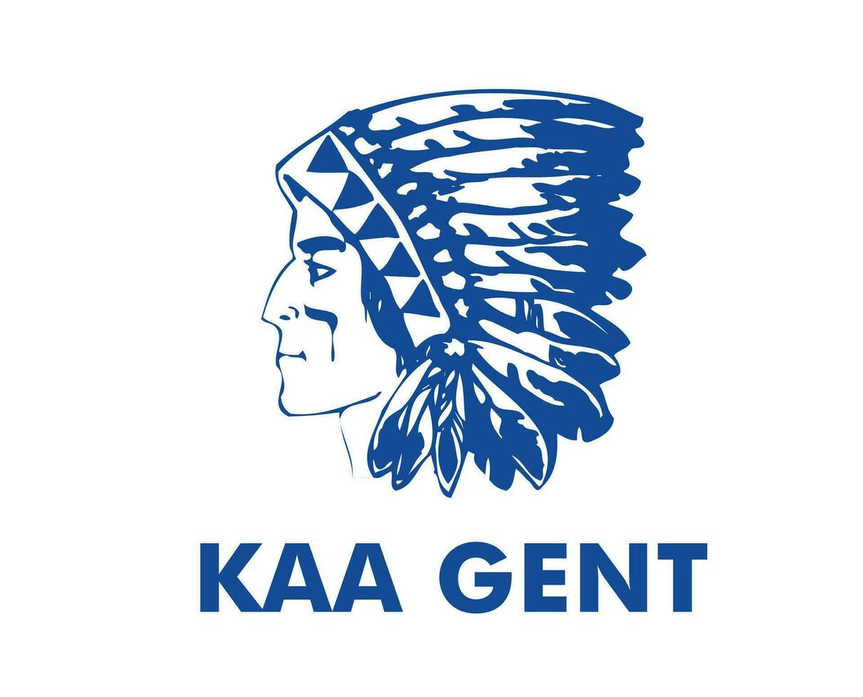 KAA Gent Club Symbol Logo Belgium League Football Abstract Design Vector Illustration