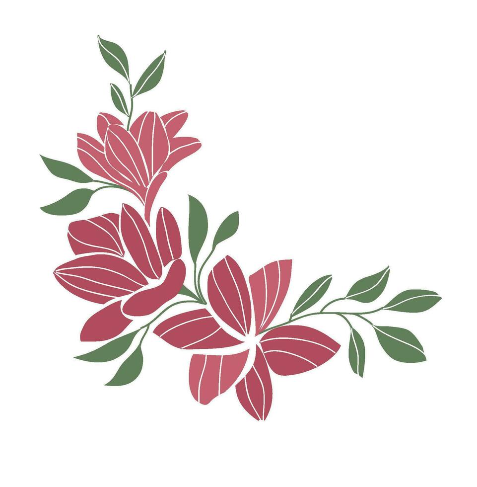 floral vintage embroidery pattern vector