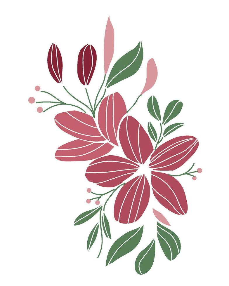 floral vintage embroidery pattern vector