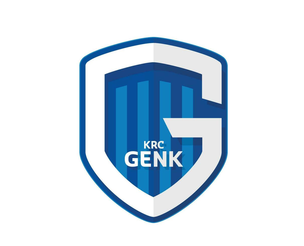 krc Genk club logo símbolo Bélgica liga fútbol americano resumen diseño vector ilustración