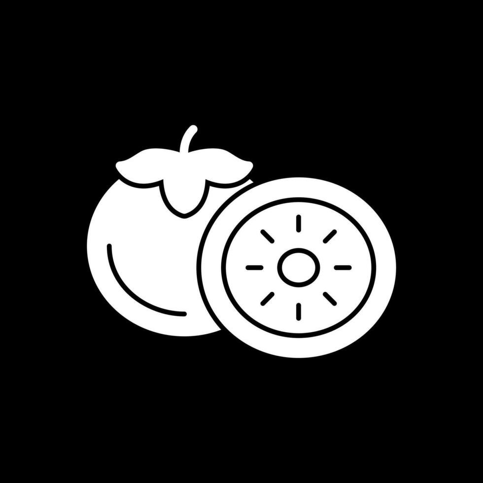 Persimmon Vector Icon Design