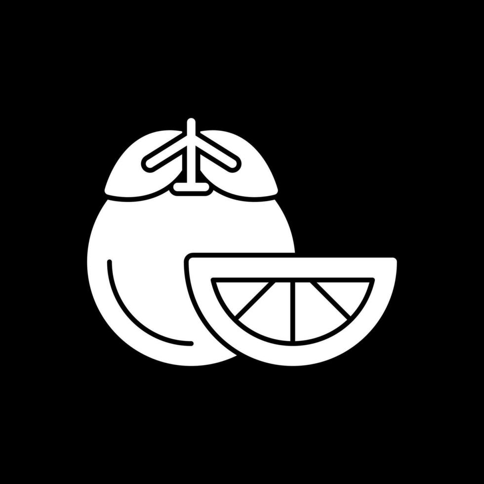 Tangerine Vector Icon Design
