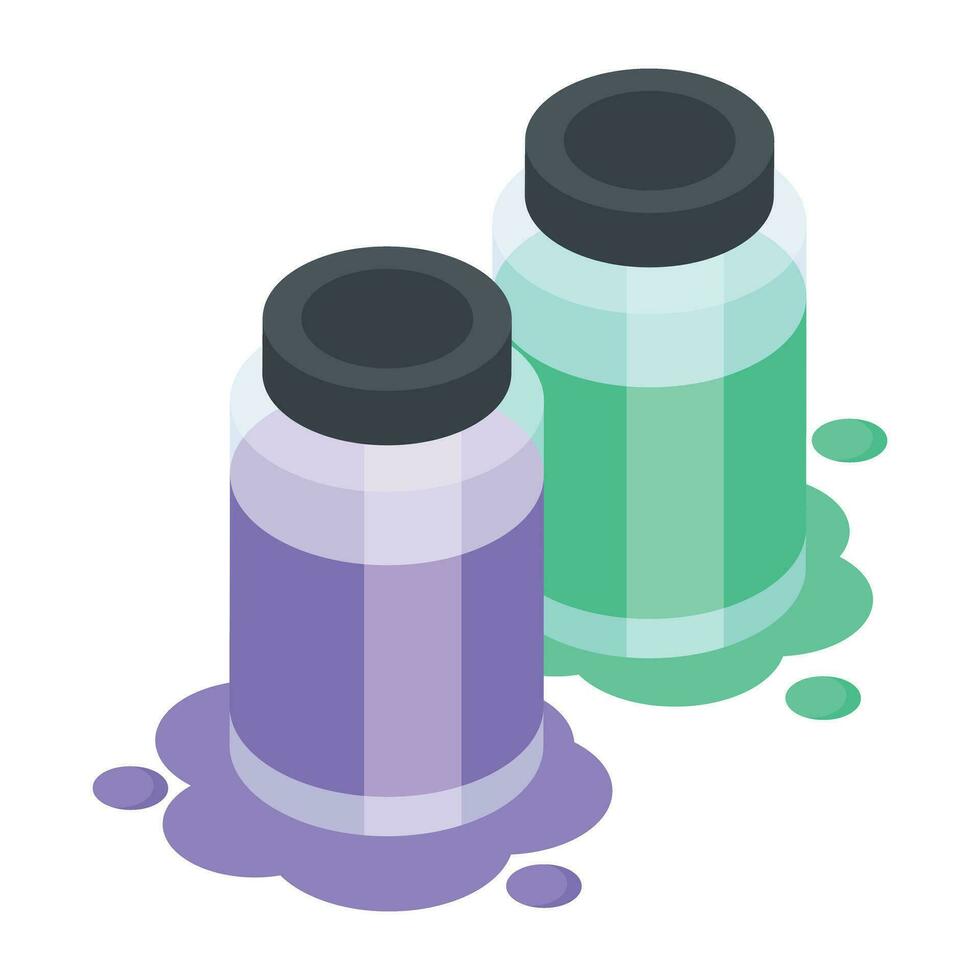 Modern isometric icon of paper glue vector