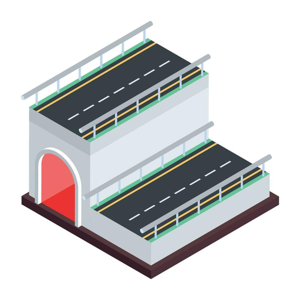 calle moderno estilo isométrica ilustración vector