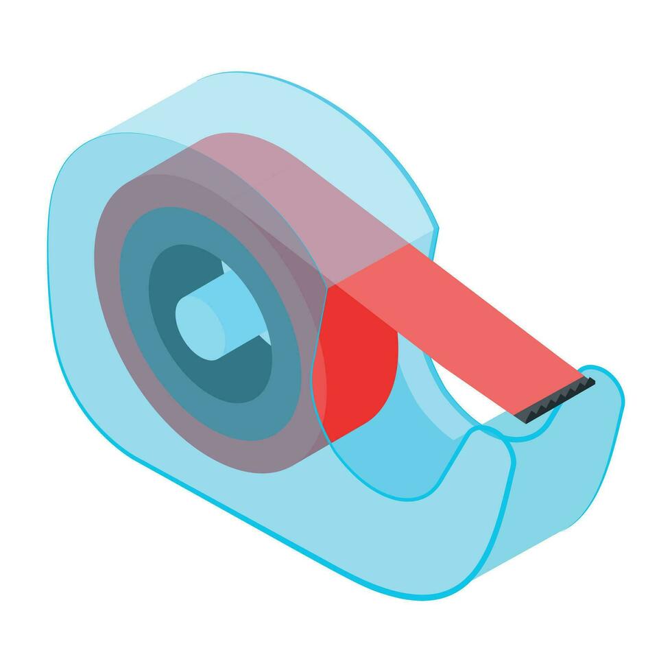 Tape dispenser isometric icon is up for premium use vector