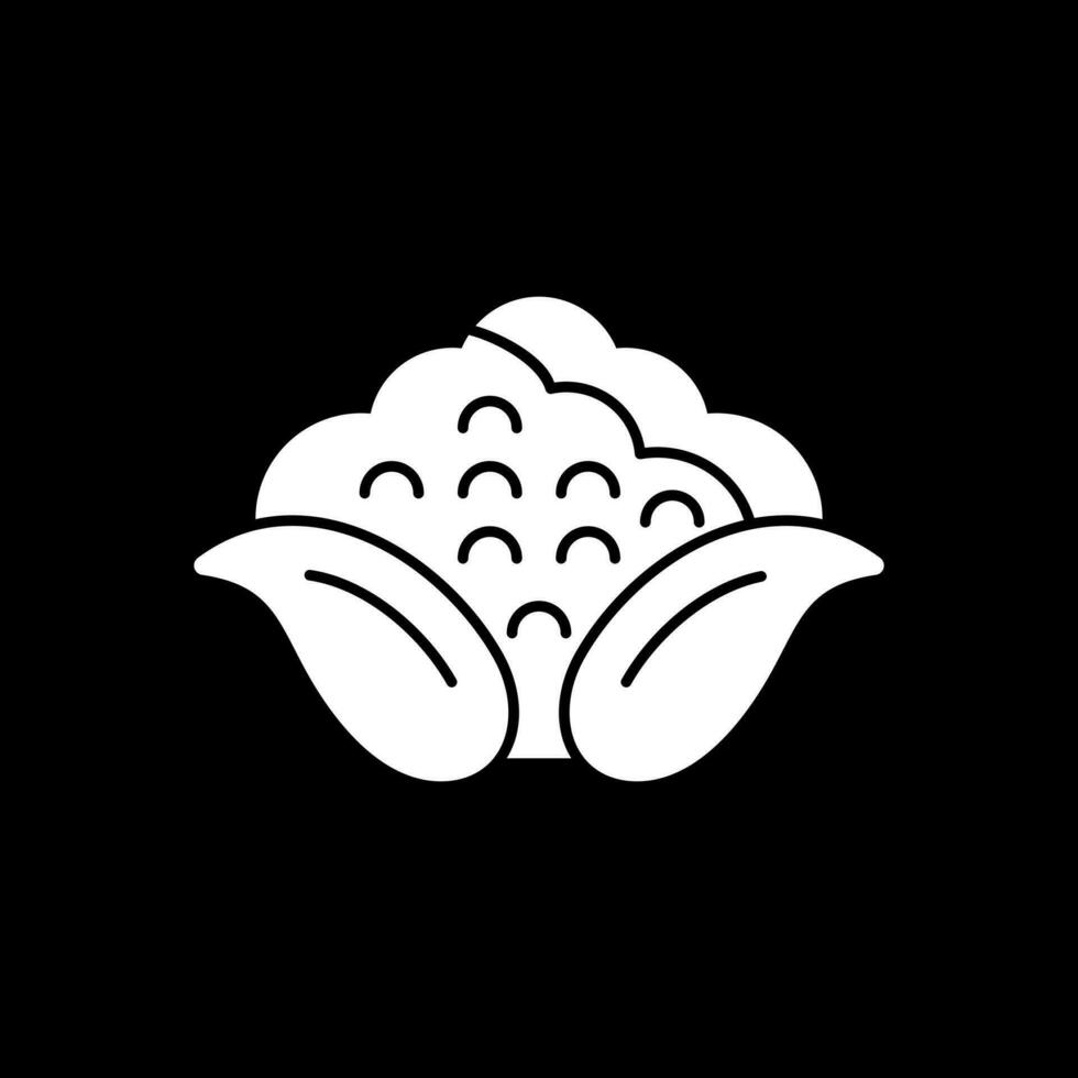 Cauliflower Vector Icon Design