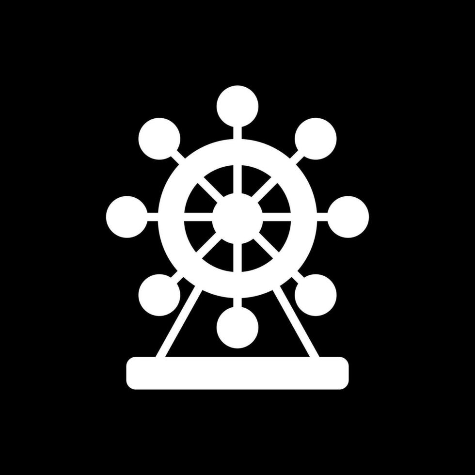 Ferris Wheel  Vector Icon Design