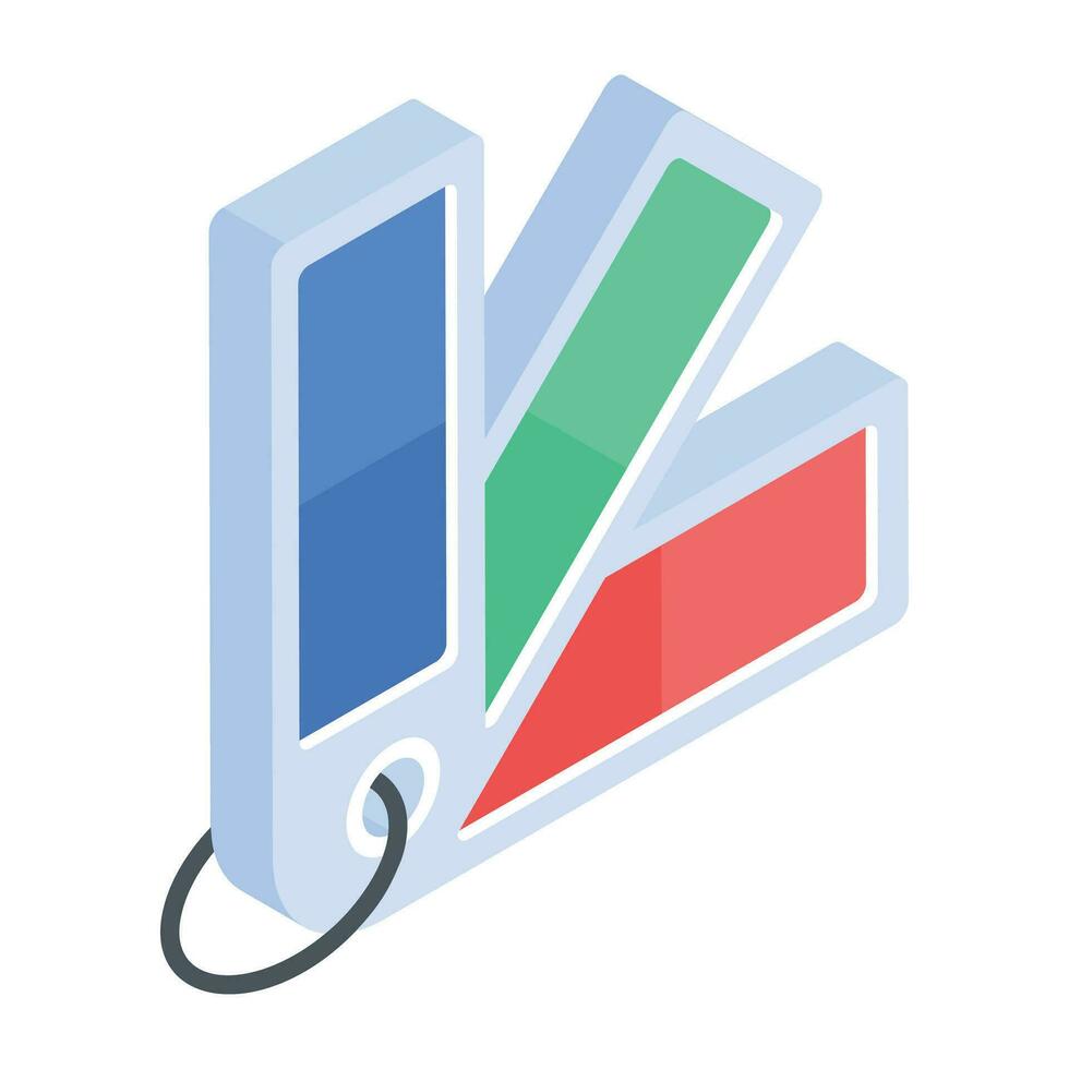 Modern isometric icon of paper glue vector