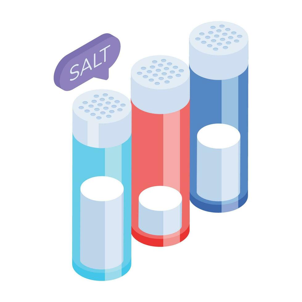 Restaurant Isometric Icons vector