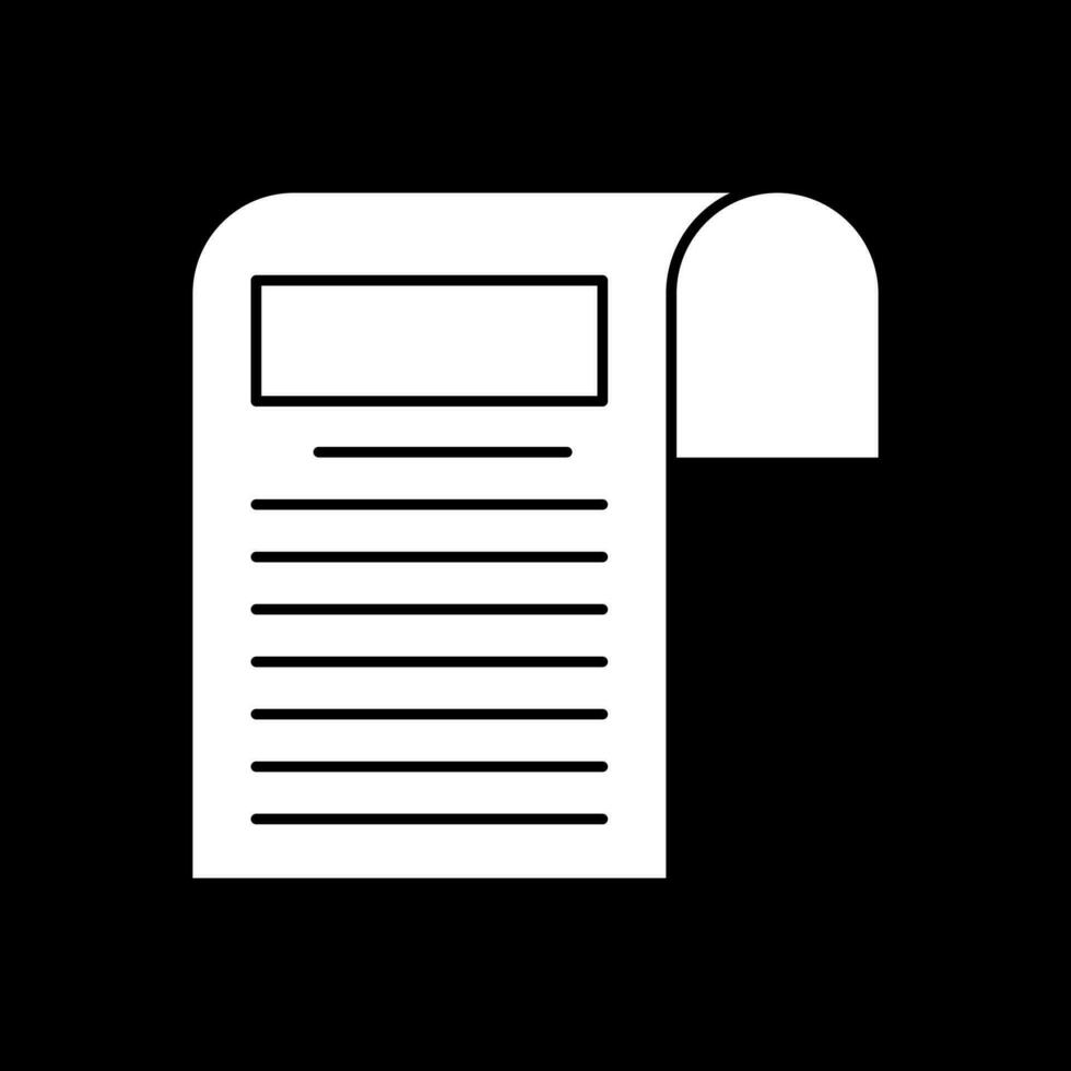 Newspaper Vector Icon Design