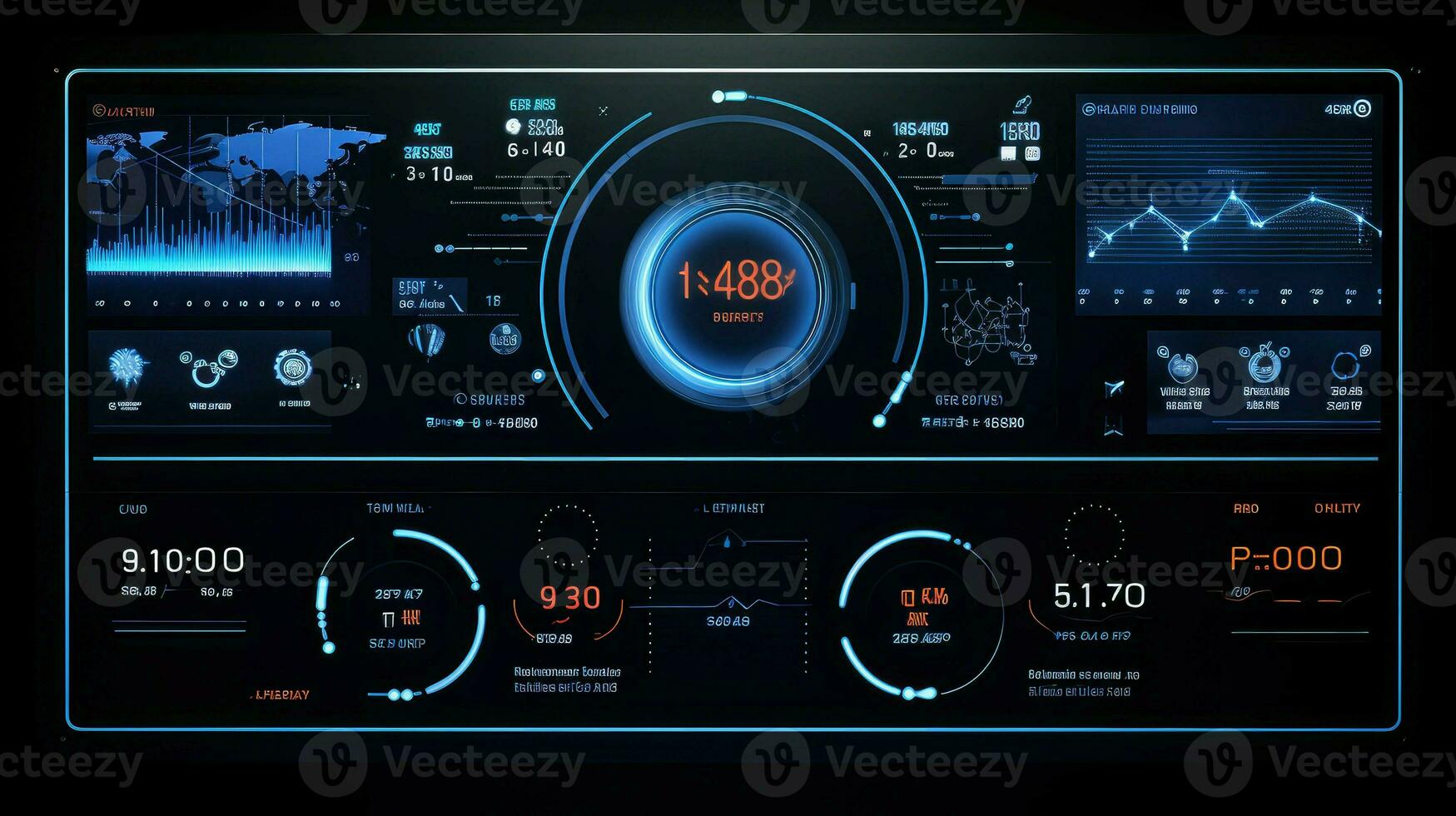 location route dashboard futuristic ai generated photo