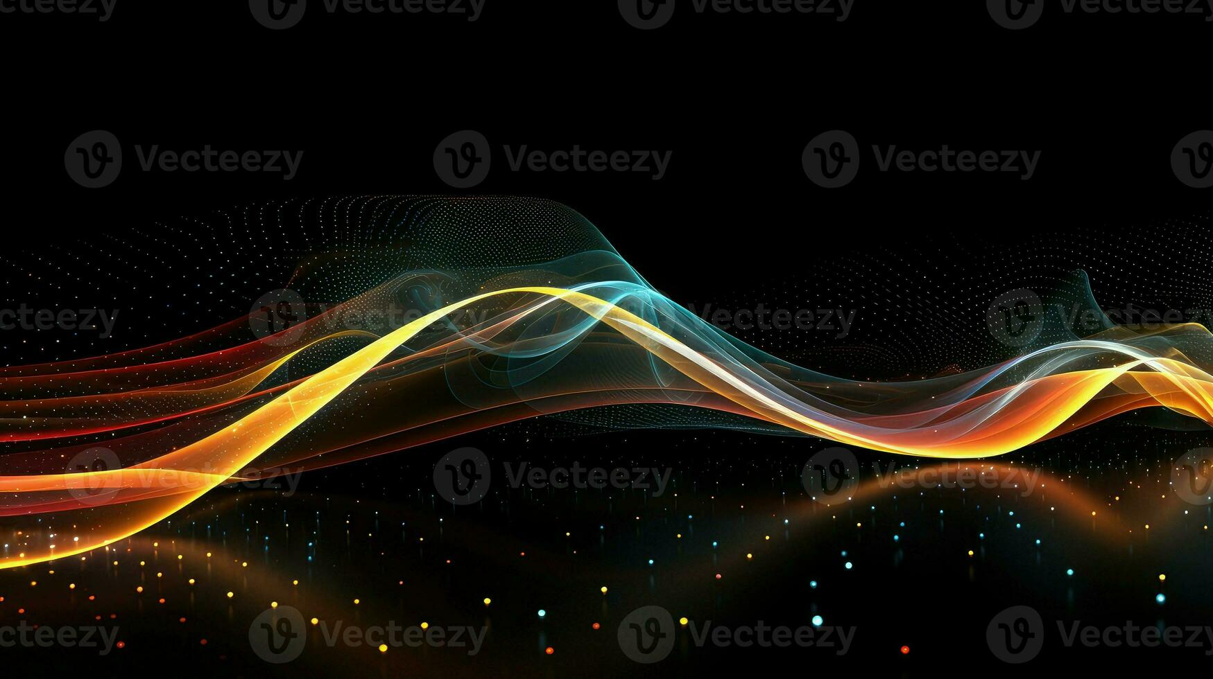 technology futuristic data stream ai generated photo