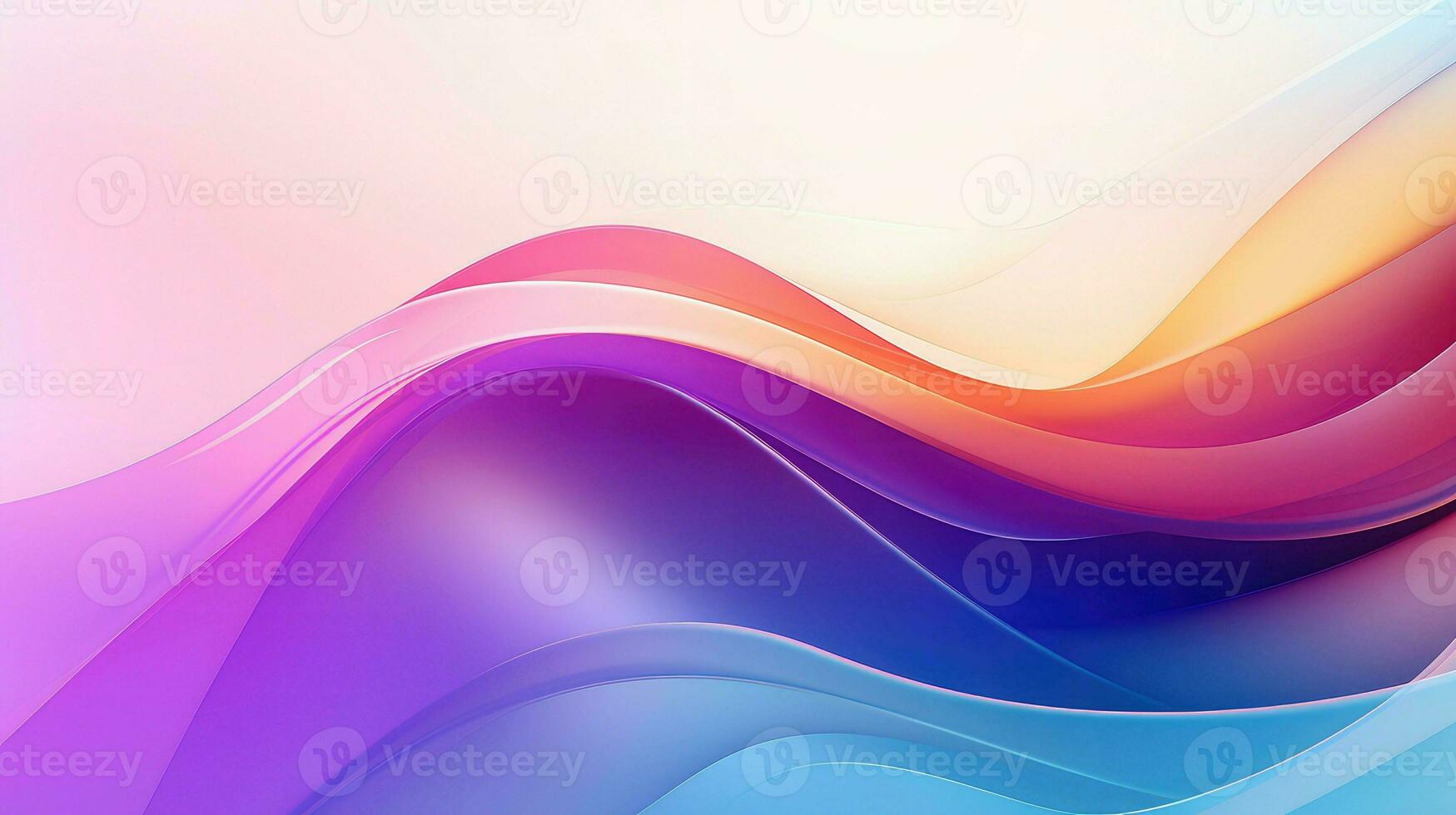 3d gradient iridescent shape ai generated photo