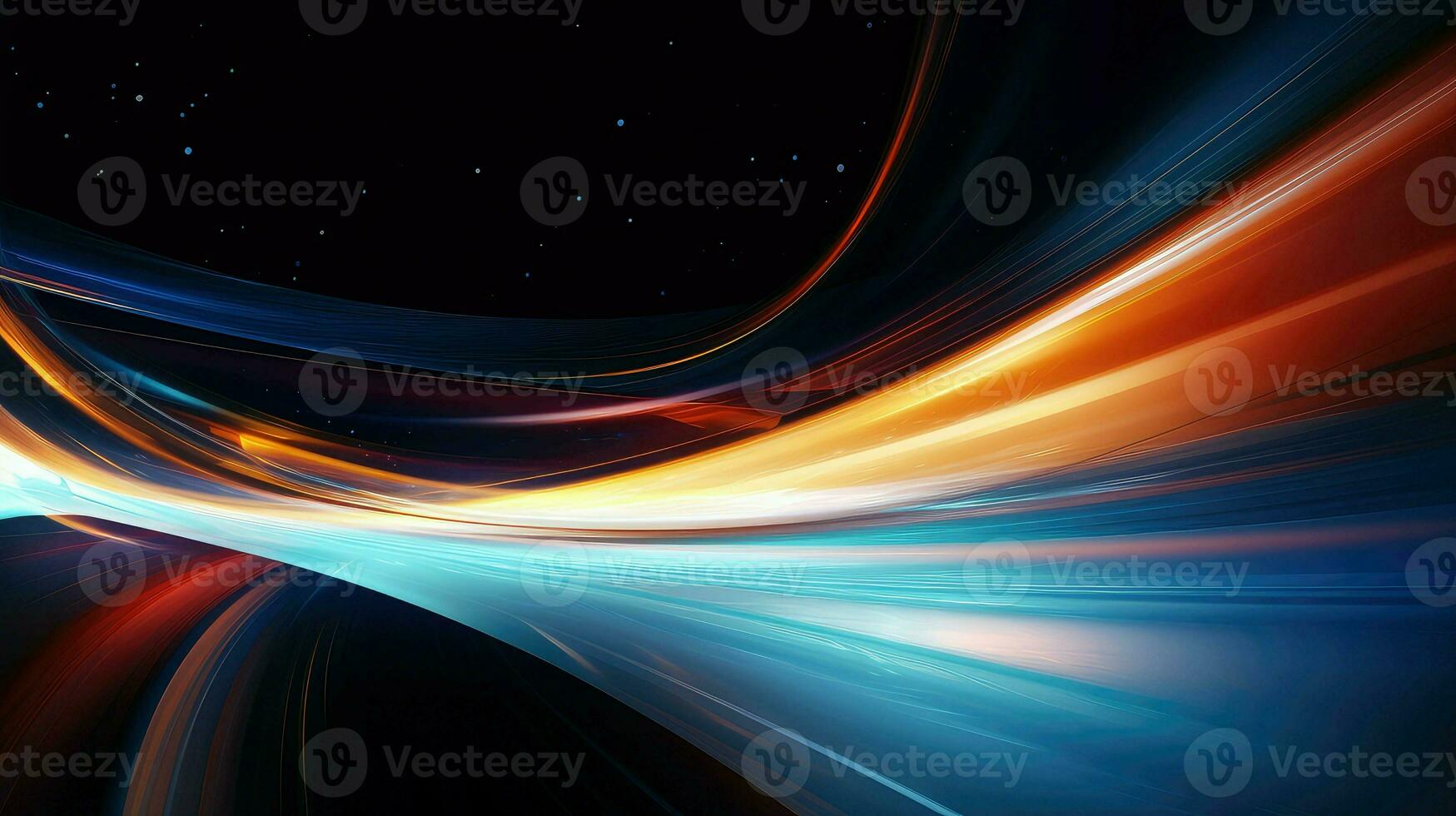 effect light motion trails ai generated photo