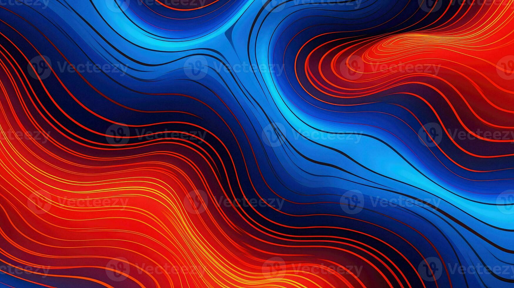 abstract wavy optical illusion ai generated photo