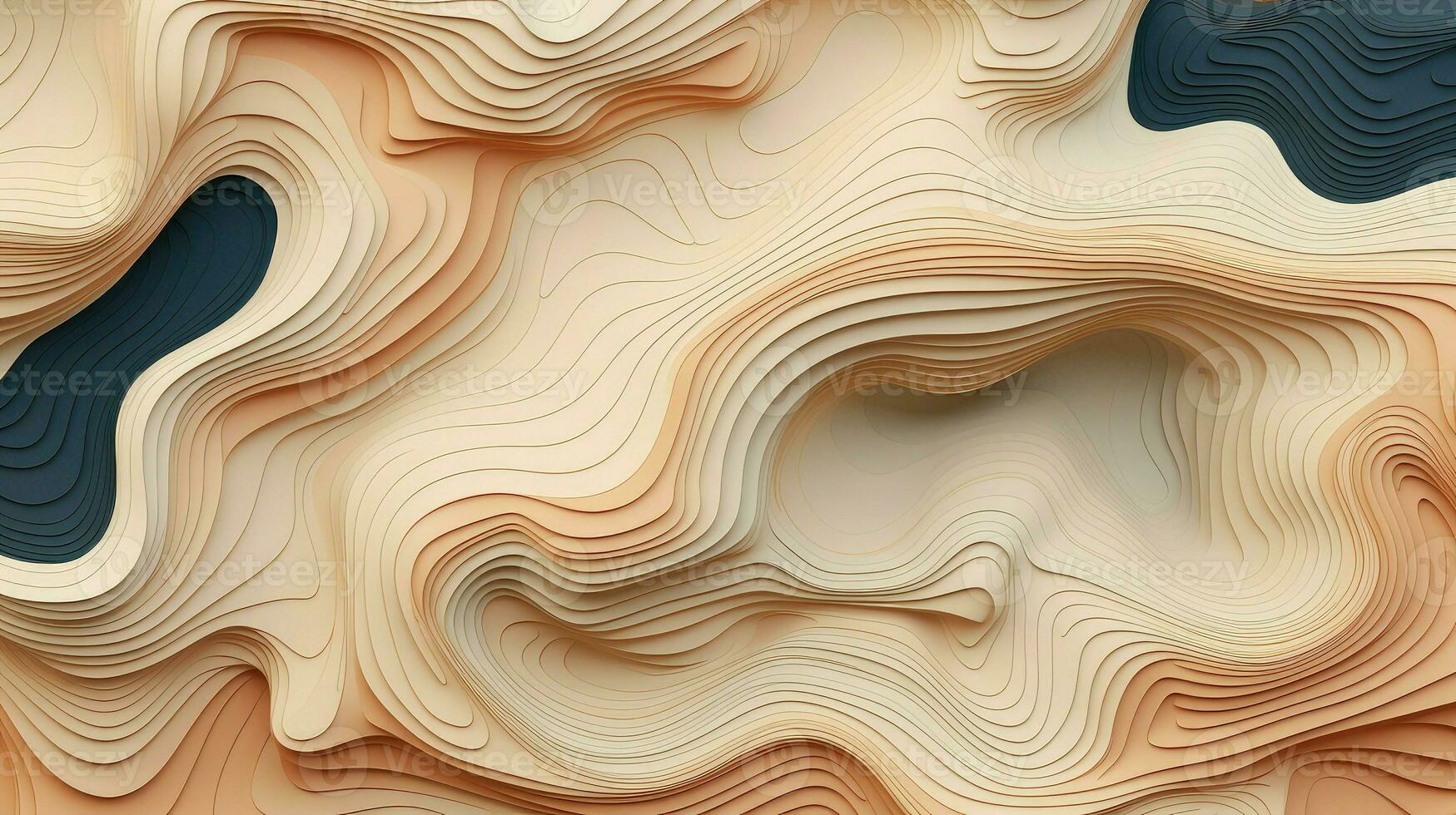 abstract terrain map contours ai generated photo