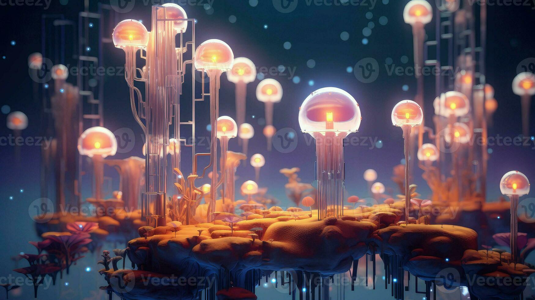 design voxel nano structure ai generated photo