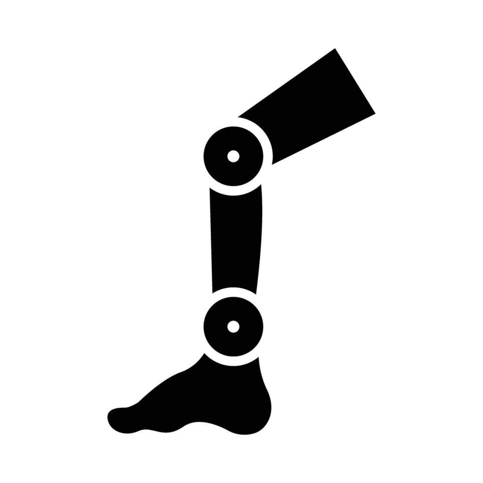 Prosthetic Vector Glyph Icon For Personal And Commercial Use.