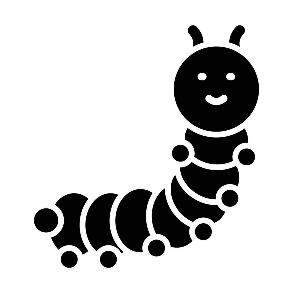 Caterpillar Vector Glyph Icon For Personal And Commercial Use.