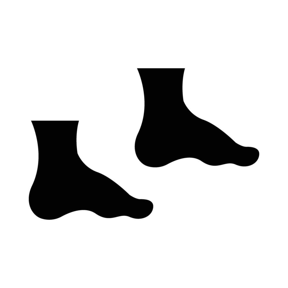 Feet Vector Glyph Icon For Personal And Commercial Use.