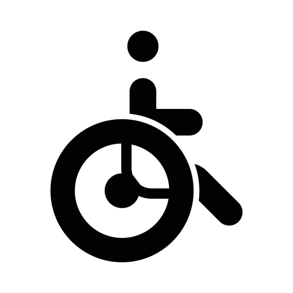 Disabled Vector Glyph Icon For Personal And Commercial Use.