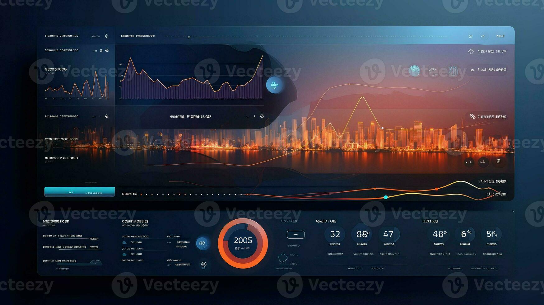 technology route dashboard futuristic ai generated photo