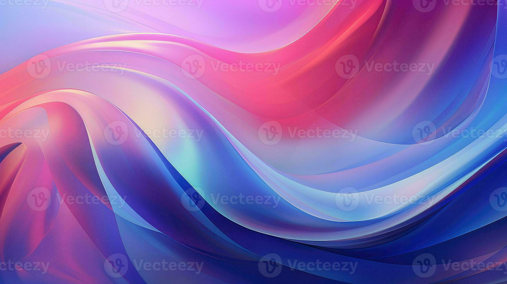 abstract gradient iridescent shape ai generated photo