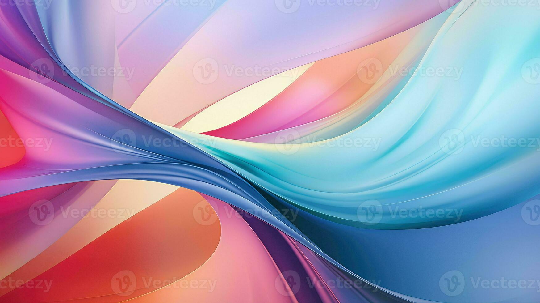 3d gradient iridescent shape ai generated photo