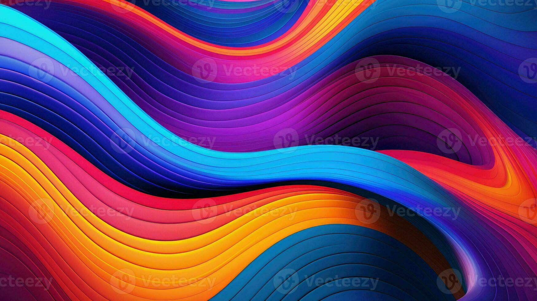 abstract wavy optical illusion ai generated photo